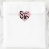 Roze Sweet 16 Verjaardag Stickers (Tas)