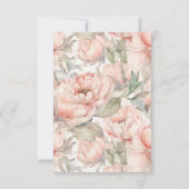 Roze Sweet Ballerina Bedankkaart (Achterkant)