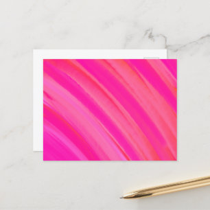 Roze Swirl Abstract Briefkaart
