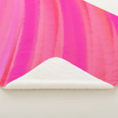 Roze Swirl Abstract Sherpa Deken (3/4)