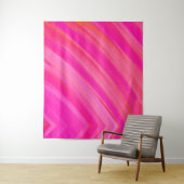 Roze Swirl Abstract Wandkleed (In situ)