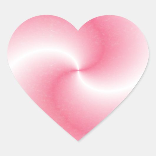 Roze Swirl Hart - Sticker (Voorkant)
