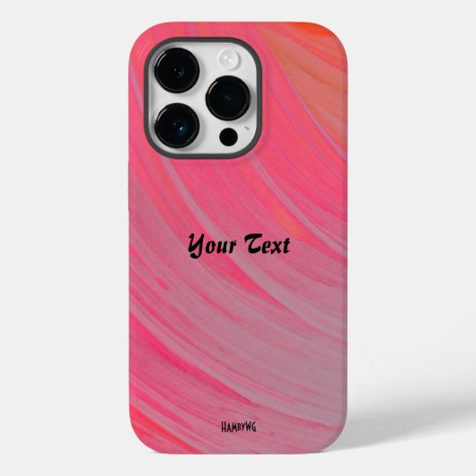 Roze Swirl Mobiele Telefoon Case HAmbyWG (Achterkant)