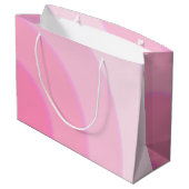 Roze Swirls Gift Bag Groot Cadeauzakje (Achterkant Gekanteld)