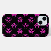Roze symbool voor biogevaren Case-Mate iPhone case (Achterkant (horizontaal))