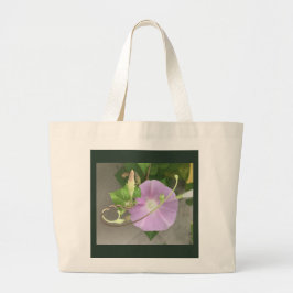 Roze Symfonie Morning Glory Grote Tote Bag
