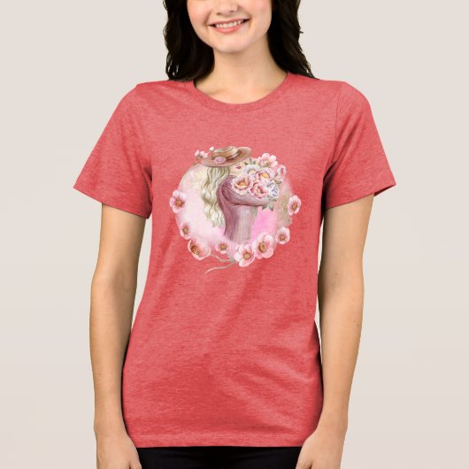 roze T-shirt (Voorkant)