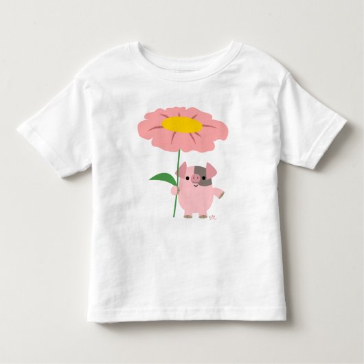 Roze T-shirt met geschenk (Voorkant)