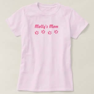 roze T-shirt van de Eigenaar van de Pet van de Pe
