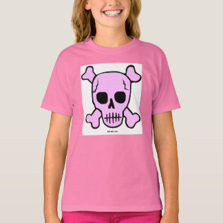 Roze T-shirt van de schedel