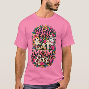 Roze T-shirt voor beste kattentante ooit