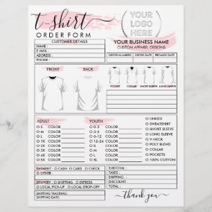 Roze T-shirt voor het T-shirt voor de afdrukvolgor Flyer