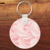 Roze taart frosting roos cupcake icing sleutelhanger (Voorkant)