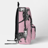 Roze Tabby Kat Katten Meisjes Rugzak (Links)