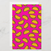 roze tacos briefpapier (Voorkant / Achterkant)