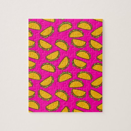 roze tacos legpuzzel (Verticaal)