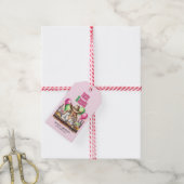 Roze Tacos Verjaardag Bachelorette Bruiloft Cadeaulabel (Met Touw)