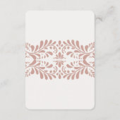 Roze Talavera Tegel Details Kaart Invitation Inser (Achterkant)