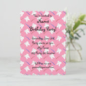 Roze tandbramen en tandprothesen kaart (Staand voorkant)