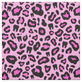 Roze tandwieldruk stof (Swatch)