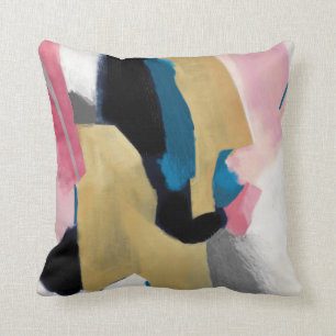 Roze tango / Roze Blauwgroen goud Kussen
