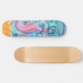 Roze tapijtschelp skateboard (Horizontaal)