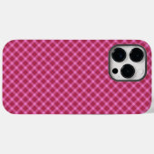 Roze tartan Case-Mate iPhone case (Achterkant (horizontaal))