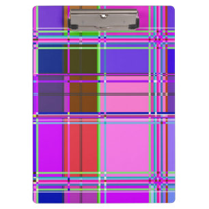 Roze tartan stofpatroon stof Madras Klembord
