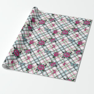 Roze Tattoos Rozen Cadeaupapier