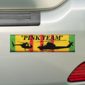 "Roze team" op VSM-Bumpersticker Bumpersticker (Op auto)