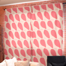 Roze Teardrop Herhalend geometrisch patroon
