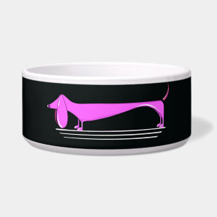 Roze teckel patroon Pet Bowl Voerbakje