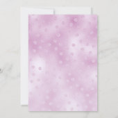 Roze Teddybeer 1e verjaardag Kaart (Achterkant)