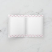 Roze teddybeer bedankt (Binnen)