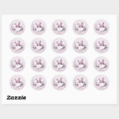 Roze Teddybeer in mand Sticker (Vel)