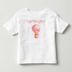 Roze teddyberen ballonnen kinder shirts