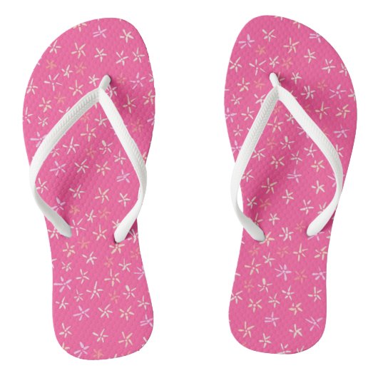 Roze Teenslippers (Voetbed)