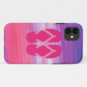 Roze Teenslippers Case-Mate iPhone Case (Achterkant (horizontaal))