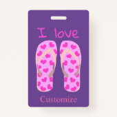 Roze Teenslippers Thunder_Cove Badge (Voorkant)