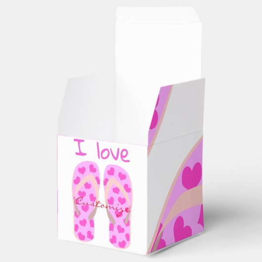 Roze Teenslippers Thunder_Cove Bedankdoosjes (Geopend)