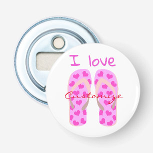 Roze Teenslippers Thunder_Cove Button Flesopener