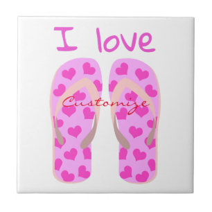 Roze Teenslippers Thunder_Cove Tegeltje