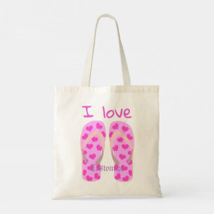 Roze Teenslippers Thunder_Cove Tote Bag