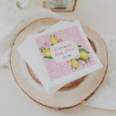 Roze Tegels Lemons Meisje Baby shower Party Servet