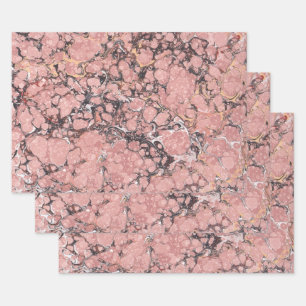 Roze Tennessee Marble Inpakpapier Vel