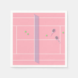 Roze Tennis Court Modern Tennis Player Servet