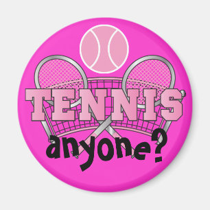 Roze Tennis Iemand? Magneet