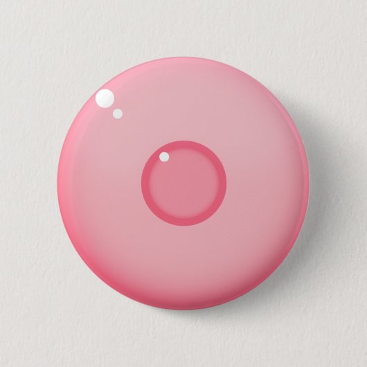 Roze tepel ronde button 5,7 cm (Voorkant)