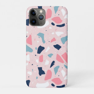 Roze Terrazzo Patroon iPhone 11 Pro Hoesje