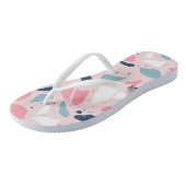 Roze Terrazzo Patroon Teenslippers (Schuin)